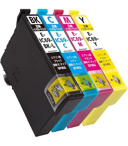 Amazon.co.jp: EPSON エプソン ICBK69L (ブラック)【2本セット(大容量