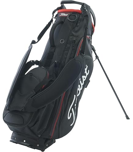 Titleistタイトリスト プレミアムスタンドキャディバッグ ブラック/レッド Amazon | タイトリスト(TITLEIST) プレミアム ステイドライ