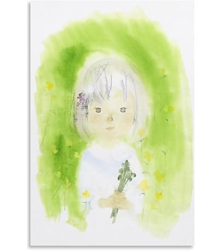 Amazon.co.jp: 色紙絵 少女絵 子ども絵【いわさきちひろの世界】額装品