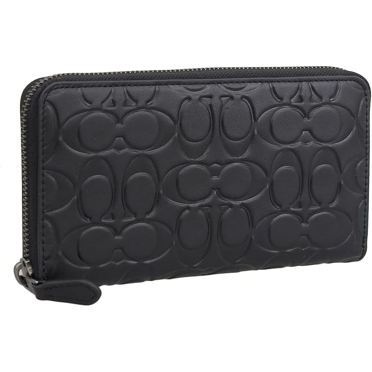 Amazon.co.jp: [コーチ] 財布(長財布) F67637 ブラック デボスド
