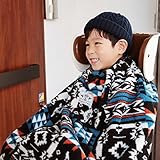 DORACO こども乗せ 自転車専用 ブランケット　防寒　マジックテープで簡単装着　安心の日本製 (ネイティブブルー)