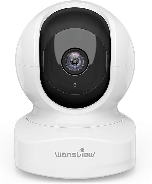 Wansview Q5ネットワークカメラ【Amazon.co.jp限定】 300万画素 2Kベイビーモニター ワイヤレス屋内防犯 360度 ベビー 老人 ペット見守り 2.4GWi-Fi対応Wi-Fiカメラ 自動追尾 動体検知 双方向音声 暗視撮影 録画可能 アプリ無料 白