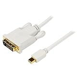 StarTech.com Mini DisplayPort - DVI 変換ケーブル 3m ホワイト Mini DP(オス) - DVI-D(オス) 1920 x 1200 MDP2DVIMM10W