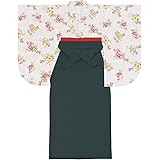 [KYOETSU] [キョウエツ] 袴セット 二尺袖着物 華やか C 無地袴 3点セット(着物、袴、袴下帯) レディース