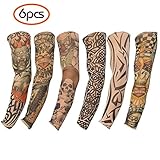 Gospire タトゥースリーブ 入れ墨 刺青 格好いい アームカバー 日焼け防止 男女兼用 ...