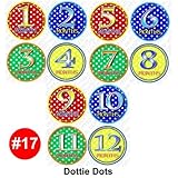 Baby Boy Monthly Onesie Stickers - DOTTIE DOTS Baby Month Onesie Stickers Baby Shower Gift Photo Sho