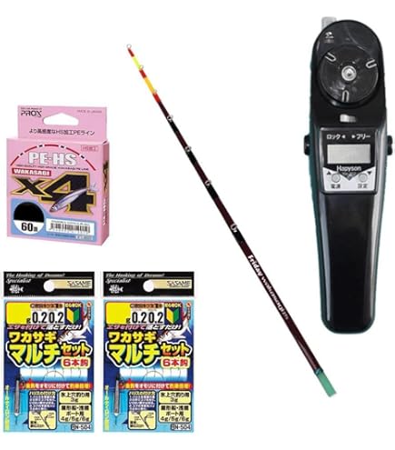 ワカサギ 秘伝 マイティ煤竹 4本セット 穂先 Amazon.co.jp: フライデー 電動ワカサギ 4点セット [ワカサギ穂先21cm