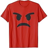 怒っている顔の絵文字面白いハロウィーンのグループ衣装 Tシャツ