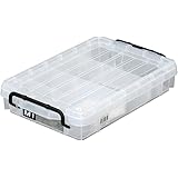 JEJアステージ 収納ボックス 日本製 小物収納 工具収納 仕切版付き NWボックスM-1 [幅29.5×奥行44×高さ8.4cm]