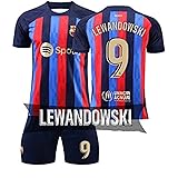 [ワールドサッカーズ] 大人用 レヴァンドフスキ ユニフォーム 上下セット バルセロナ ロベルト レバンドフスキ ホーム 9番 レプリカ ポーランド代表 GV オリジナルセット商品