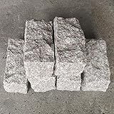御影石 2丁掛 ピンコロ 珊瑚 6個セット (約90mm×90mm×180~190mm角)