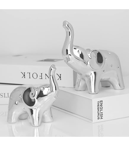 Amazon.co.jp: Land of Simple Treasures 手彫り木製象像 タイ産木製象