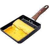 Hanolly 卵焼き フライパン in 直火 両方対応 19CM×15CM たまごやき フライパン ih デュラブルコート フッ素樹脂加工 焦げ付きにくい お手入れ簡単 おしゃれ