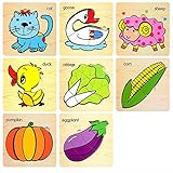 Mamimami Home 積み木 木製 動物　パズル 知育玩具 モンテッソーリおもちゃ ベビーギフト 幼児 子供 教育 教材 誕生日プレゼント 出産祝い 1ゼント