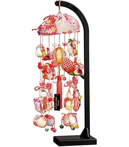 Amazon | つるし雛 つるし飾り さげもん 桜あかり 10号 スタンド付