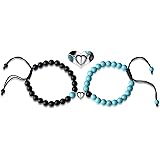 XIANNVXI Couples Bracelets His and Her Magnetic Matching Couple Gifts Bracelets Jewelry