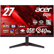 Amazon.co.jp: Acer Nitro 27インチ IPS 240Hz フルHD 0.5ms(GTG) 非