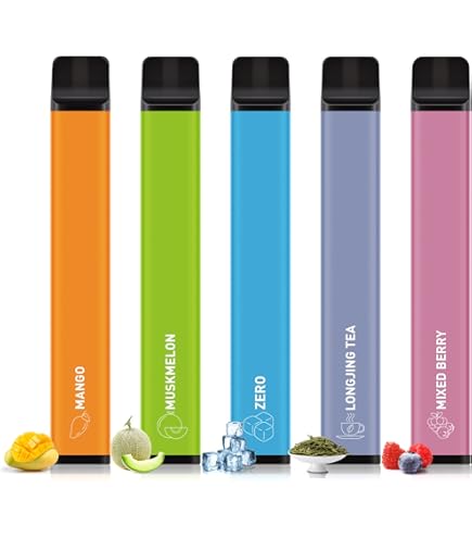 Amazon | 電子タバコ 使い捨て 7500回吸引可能 5風味セット 爆煙 大