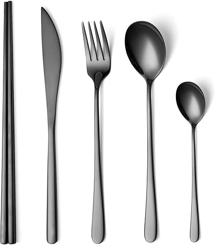 Amazon | Degrenne 高級フレンチカトラリーセット - 銀食器5点セット