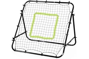 UYTON リバウンドネット ブラック ネット 室内 屋外兼用壁打ち リバウンドネット リターンネット ゲージ フィールディングトレーナー サッカー ゴール フットサル バッティング 野球 テニス ホッケー ソフトボール ラクロス バドミントン ハンドボール フットサル ミニゲーム こども 練習用具 自主練習 自宅