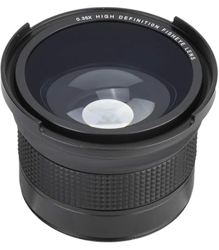 Amazon | レンズ 58MM 0.35X 魚眼超広角レンズ 一眼レフ DSLR カメラ用