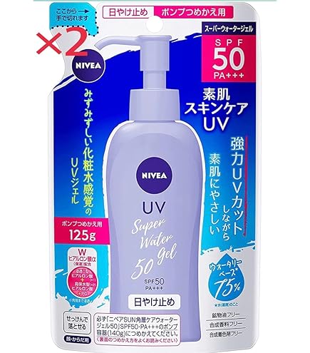 8706ニベアサン プロテクトウォータージェル つめかえ用 125g×10袋 Amazon.co.jp: ニベアサン プロテクトウォータージェル SPF35/PA+++