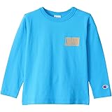 [チャンピオン] Tシャツ キッズ 長袖 丸首 綿100% Relax Fit グラフィックロゴプリント ロングスリーブポケットTシャツ CKSX407Z