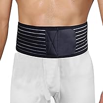 Amazon | 男女兼用ヘルニア コルセット、腹部バインダー 脱腸ベルト