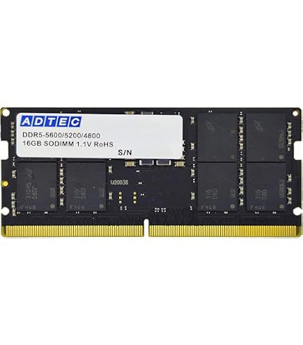Amazon.co.jp: Samsung 16GB DDR5 5600MHz PC5-44800 CL46 SODIMM 1Rx8