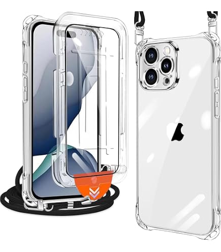 Amazon.co.jp: Guokaien iPhone 15 Pro 用の ケース クリア ショルダー 