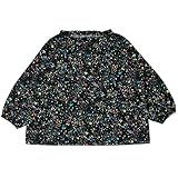 よつば洋品店オリジナル 国産生地長袖スモック (100/ギャラクシー) 【QO-YY316】