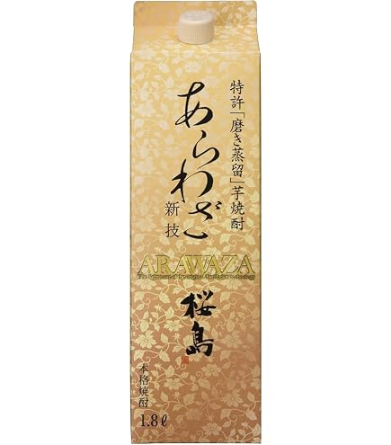 Amazon.co.jp: 大口酒造 黒伊佐錦 紙パック 芋焼酎 25度 1800ml : 食品