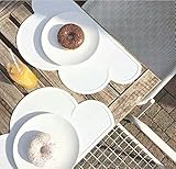 Kuke　曇の形　かわいい 1枚　子供用　水洗い　赤ちゃん　洗える　ベビー　シリコン　食事マット　ランチョンマット　キッズ エコ 耐熱 滑り止め