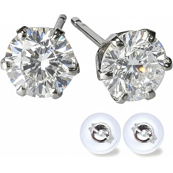 Amazon | 宝石の森 ダイヤモンド ピアス 合計0.8カラット プラチナ