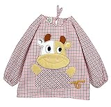 幼児 赤ちゃん ベビー 子供服 お食事用 スモック 幼稚園キッズ 絵画用エプロン うわっぱり 防水 防汚 洗いやすい 快適 柔らかい 90cm（1.5－2歳）
