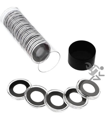 Air-Tite Münzkapseln 21 Mm Schwarz – Archivsichere Aufbewahrung Für Nickel-Münzen & Sammlermünzen