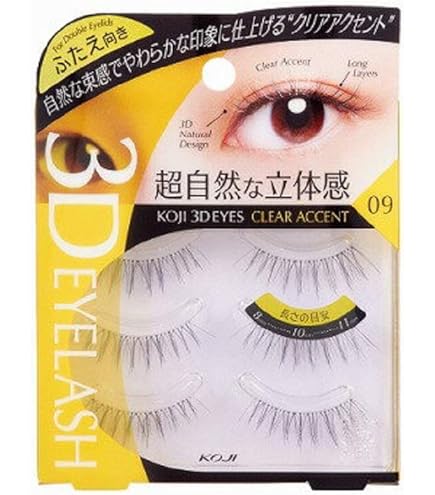 Amazon | 3D EYESアイラッシュ 04 センターアクセント (奥二重向き
