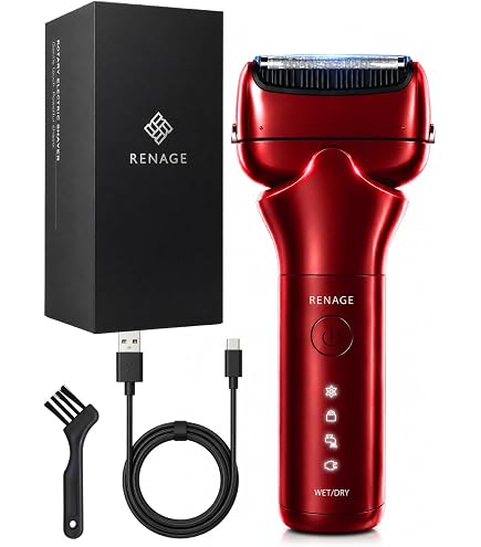 Amazon | シェーバー メンズ 【Type-c充電式&大型LED画面】 往復式