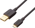 Amazonベーシック USBケーブル 0.9m (2.0タイプAオス - マイクロBケーブル) ブラック