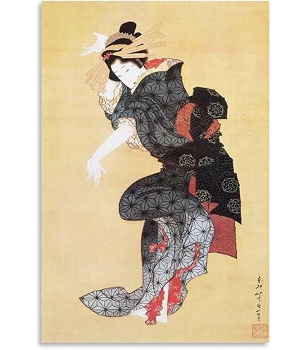 Amazon.co.jp: ROSSO GRAFICO 葛飾北斎 ポスター 紫陽花に燕