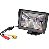 Antion 4.3インチモニター 液晶オンダッシュモニター 2系統の映像入力 バック連動 駐車モニター 12V/24V通用 日本語説明書