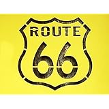Amazon 紙製 ステンシル 型紙 ワンシート ルート66 標識ロゴ R66 テンプレート 通販
