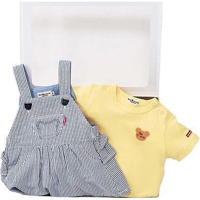 Amazon | [ミキハウス ホットビスケッツ] オーバーオール&セーラーT