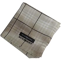 Amazon | [バーバリー]BURBERRY 紳士 ハンカチ ベージュチェック