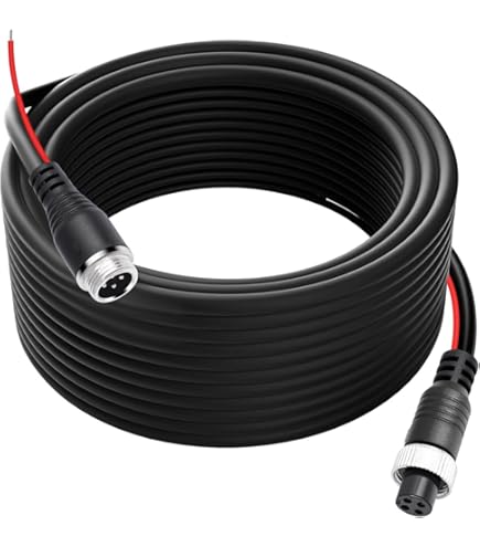 Car Video 4-Pin Aviation Extension Cable For Wired Backup Camera/CCTV Rearview Camera Truck Trailer Camper B Motorhome Vehicle Backup Monitor System Waterproof Stable Signal - View #12