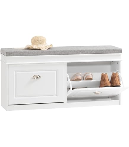 Amazon.co.jp: IKEA(イケア) HEMNES ベンチ 靴収納付き ホワイト