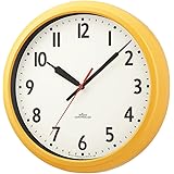 ノア　電波　アナログ　掛け時計　モーメンタムコパン (マスタードイエロー)