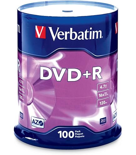 Verbatim DVD+R DL AZO 8.5GB 8x-10x Branded Double Layer Recordable