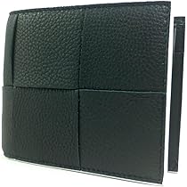 BottegaVenet カセット マキシイントレチャート コインパース付 ブラックイントレチャート コインパース付き二つ折りウォレット