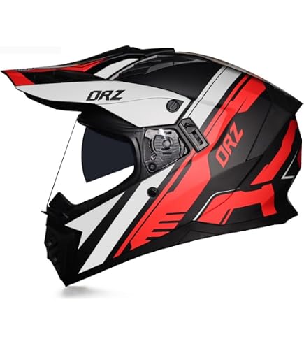 【極美品】Voss フルフェイス ヘルメット　レッド　専用ゴーグル付き Amazon.co.jp: VOSSバイクヘルメット フルフェイスヘルメット